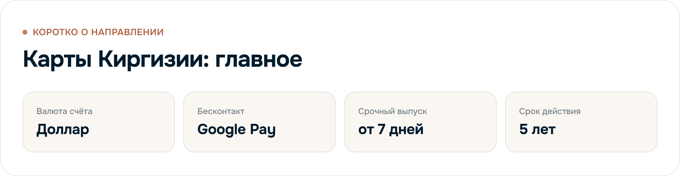 Карты Киргизии: валюта, бесконтакт и сроки выпуска